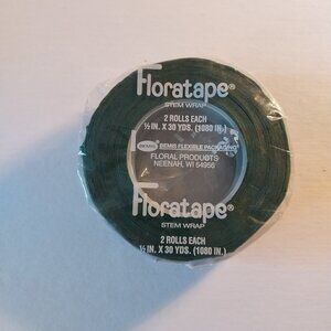 Floratape Stem Wrap *DARK GREEN* by Bemis Flexible Packaging NWT